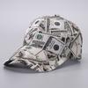 Spring/Summer USD Pattern Baseball Hat Fashion Soft Top Print Duck Tongue Hat Unisex Pop Sunshade Duck Tongue Cap