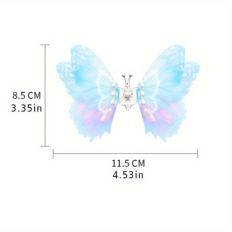3 шт. Металлические бабочки, украшения для автомобиля, 3D движущиеся вышитые бабочки для салона автомобиля