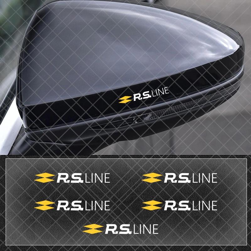 Car Interior Decoration Stickers Pasted Waterproof Decor For Renault RS Line Clio Megane 3 Scenic Laguna Logan Kangoo Sandero S444