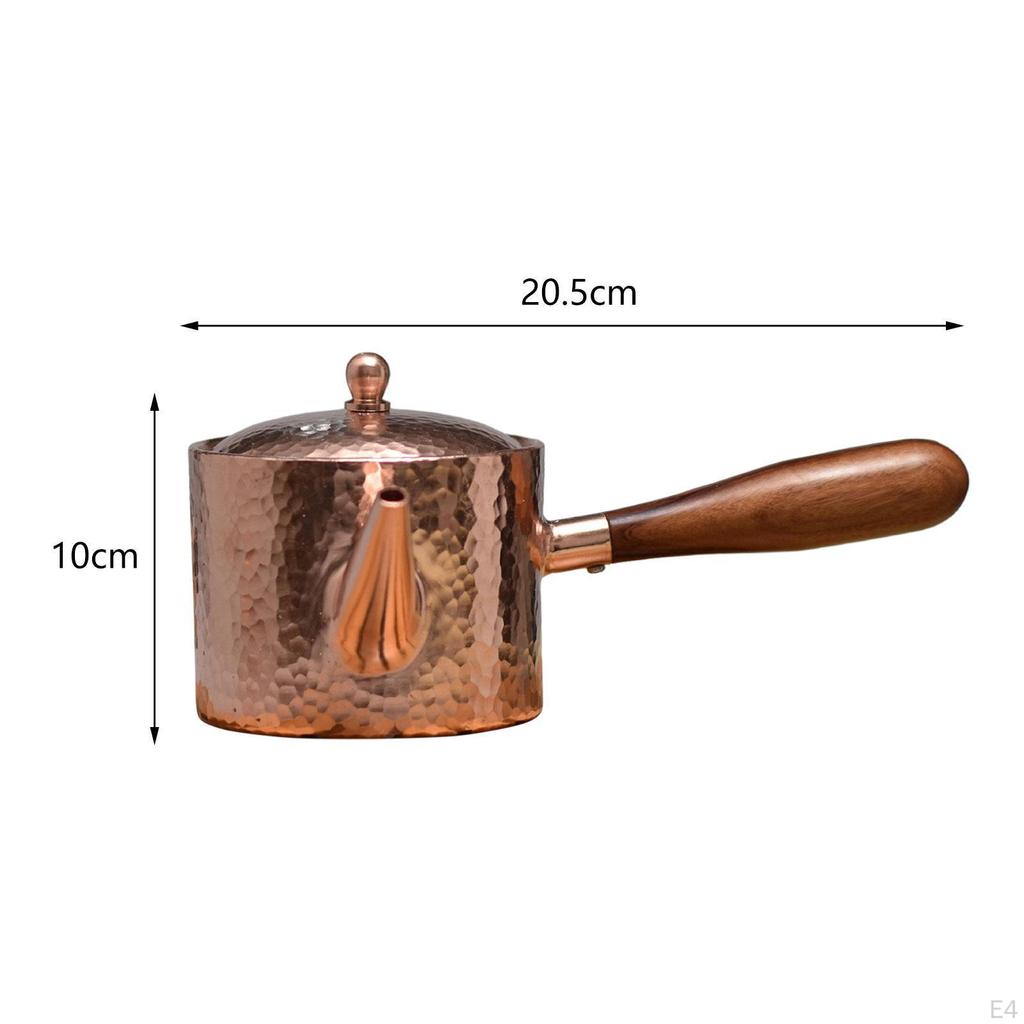 Медный чайник для питья 400 мл, аксессуар для чайной церемонии, диспенсер для кипящей воды