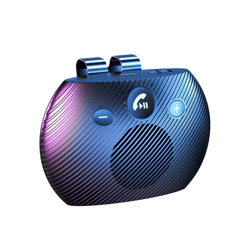 Автомобильный аудиоприемник Bluetooth 5.3 Громкая связь Зажим для солнцезащитного козырька Универсальный автомобильный комплект BT Handsfree Беспроводной Mp3-плеер Телефонный адаптер Автомобильные аксессуары