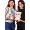 Peluche - Peluche Chat PINKY Cutydoos rose poudré – 23 cm