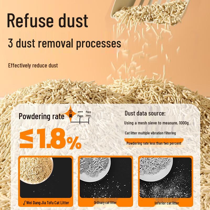 Weidangjia Оригинальный наполнитель для кошачьего туалета из тофу