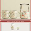 Ru kiln's particularly beautiful teapot 1011 new light luxury modern high-end sense, one person uses a single pot to make tea for home use