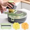 Vegetable Chopper, Pro Onion Chopper with 9 Blades, Kitchen Vegetable Slicer Chop with Round Basin, Cheese Slicer, Carrot Chopper With Container
