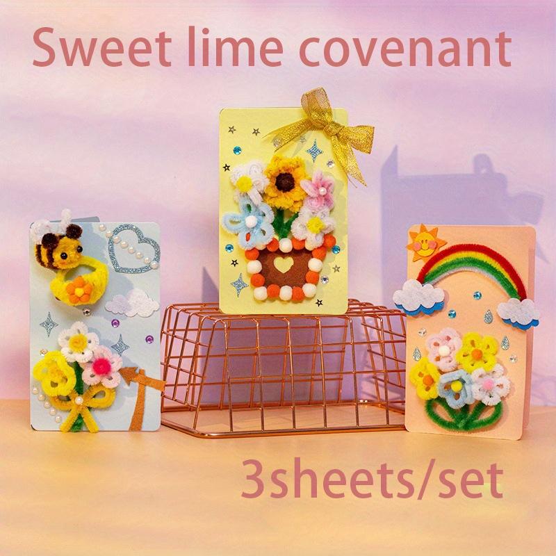 1 набор поздравительных открыток ко Дню учителя из нетканого материала ручной работы «сделай сам», набор материалов для детского сада, подарочная карта