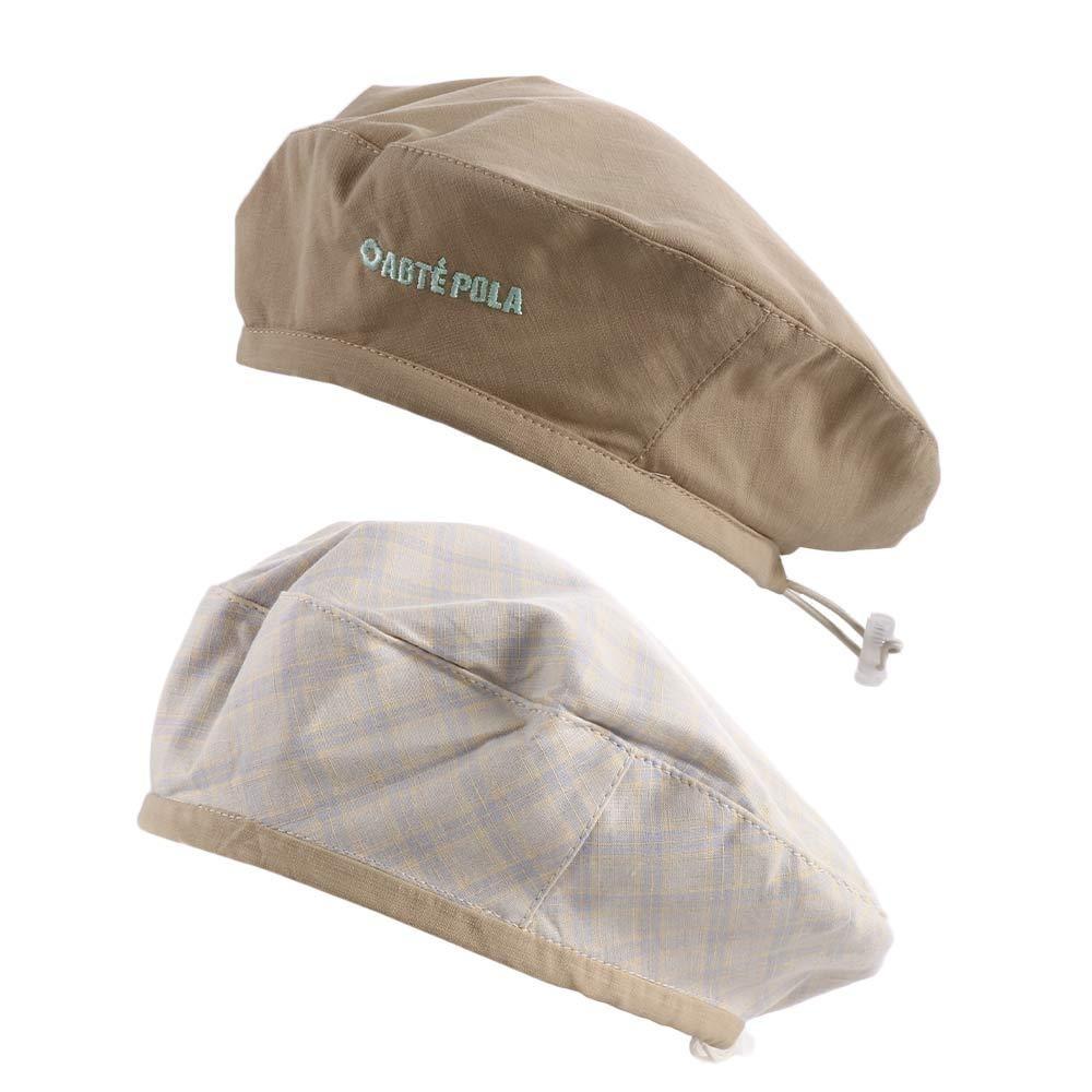 Flat Women Beanie Hat Solid Color Octagonal Caps Fashion Double-sided Beret Girls