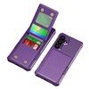 ZM11 Чехол для Samsung Galaxy S23 FE Kicsktand Держатель для карт Кожа+ТПУ Чехол для телефона
