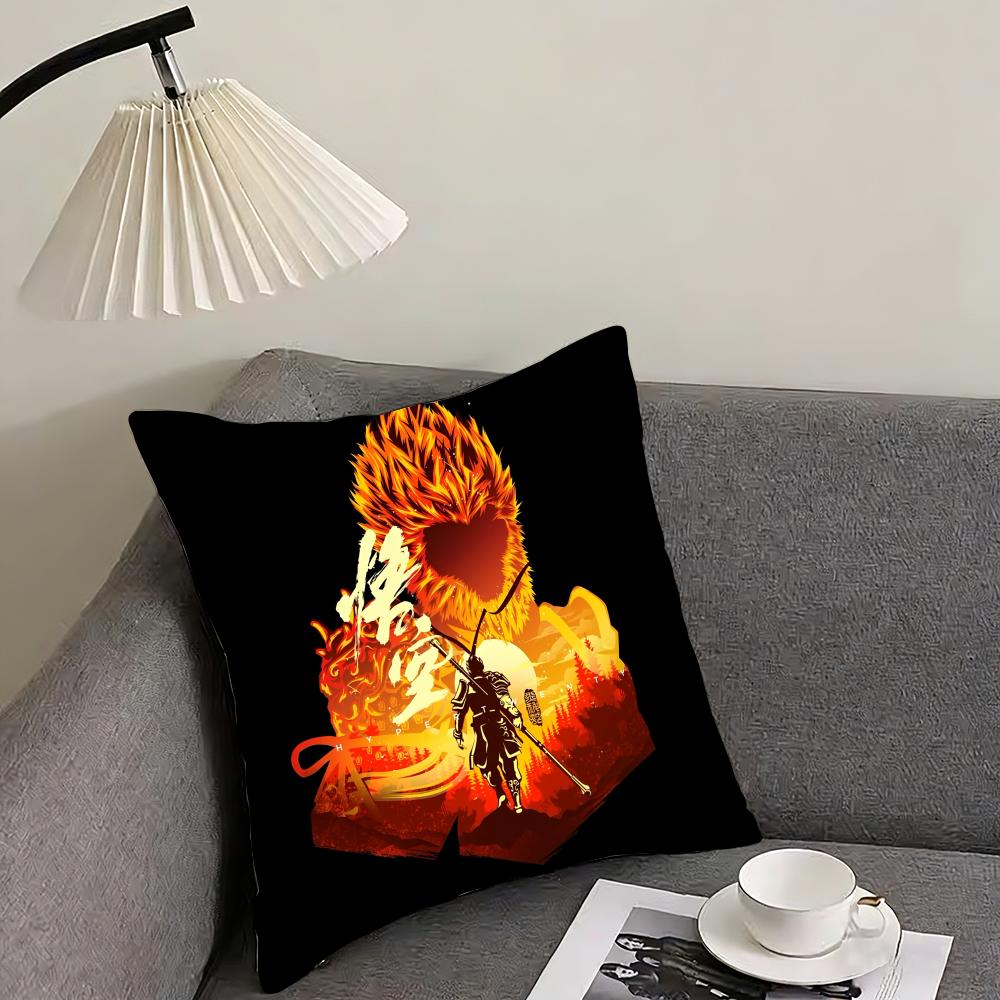 Classic Black MMyth Cool Cushion Cover Elegant Comfort Pillowcase Sofa Bed Doublesided Printed Invisible Zipper Home Decor