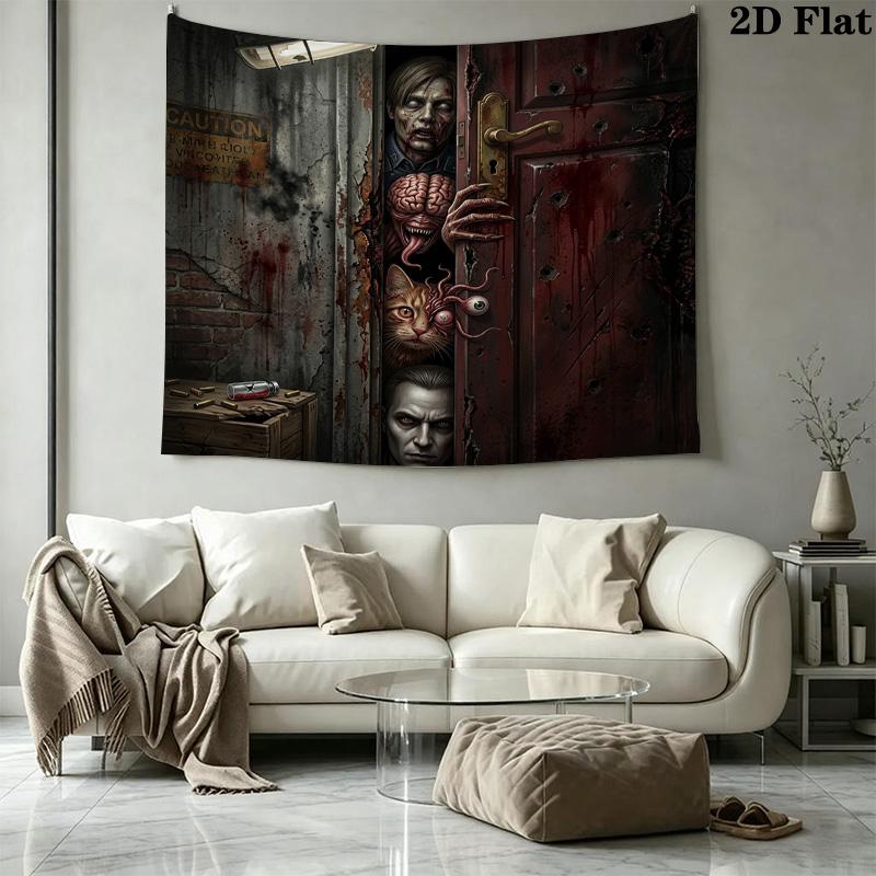 Настенный гобелен Resident Evil Эстетичное настенное панно Печатное тканевое одеяло Декоративные гобелены Для спальни гостиной Домашний декор