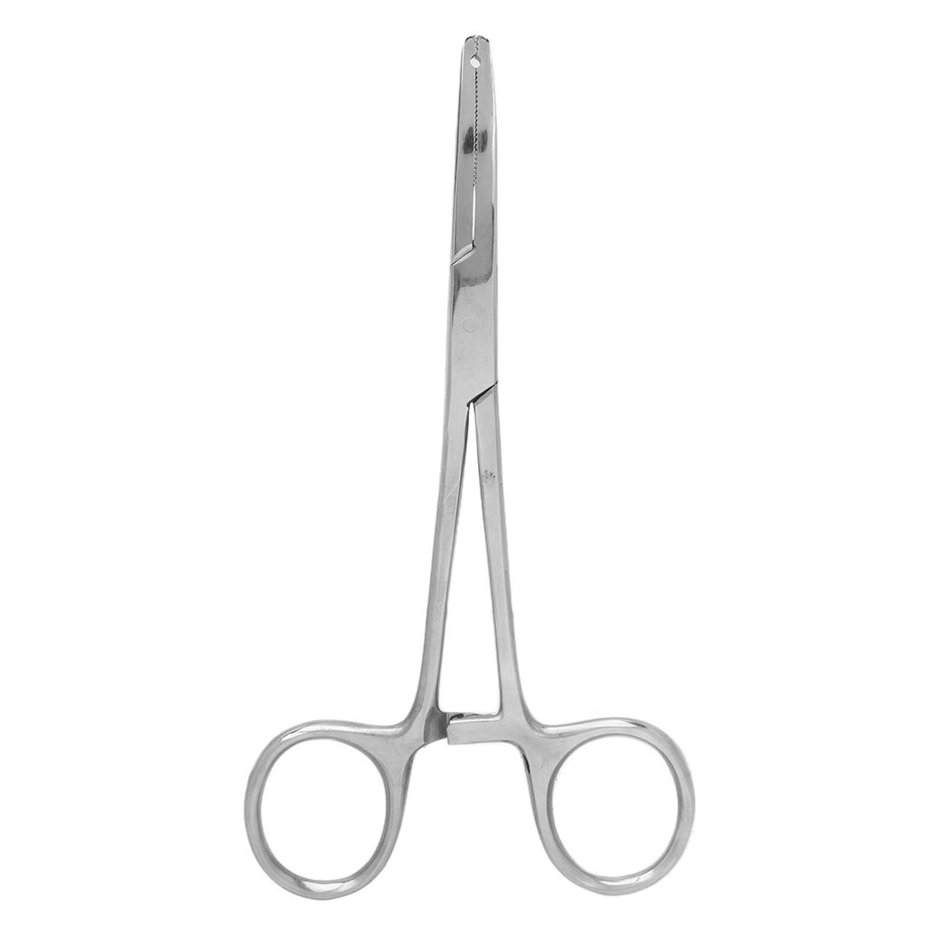 Slotted Forceps Stainless Steel Reusable Bead Clamping Tool Bead Ball Holding Tweezers for Tongue