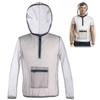Outdoor Bug Wear Anti Mosquito Suit Jacket Net Yarn Mesh Cloth L/XL/2XL