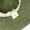 Шляпа от солнца Nomad Sari с широкими полями из соломы – Зеленый мох