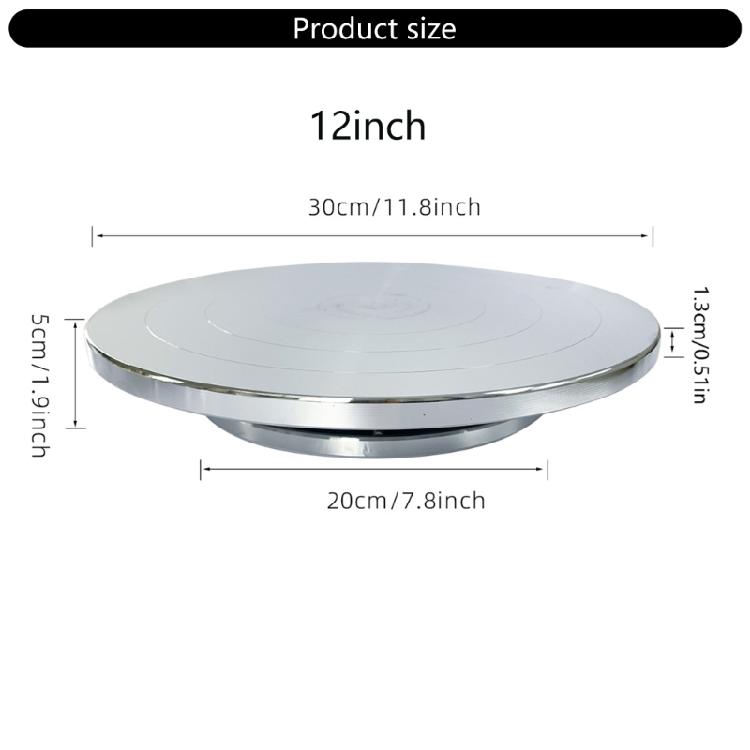 6/8/10/12 дюймов Гончарный поворотный круг Вращающийся поворотный стол Колесо для лепки Простое в использовании Вращающийся поворотный стол для торта