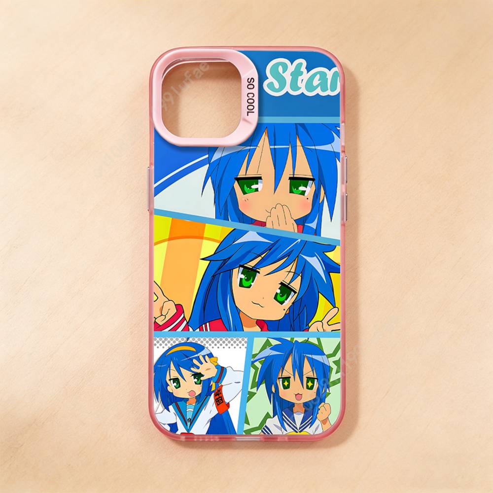 Anime Konata Izumi Phone Case for iPhone 17 16 15 14 13 12 11 Pro Plus Max Air Mini TPU Bumper