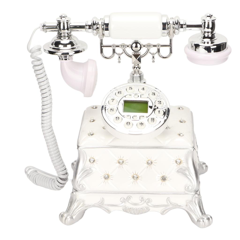 MS‑8320B European Vintage Telephone Classical LCD Display Caller ID Retro Telephone for Living Room