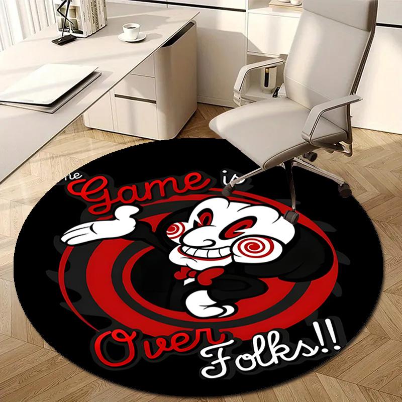 1pc Pennywise3 Design Printed Area Round Carpet for Bedroom Living Room Home Decor Rugs Mat Non Slip Mat Rug for Bedside