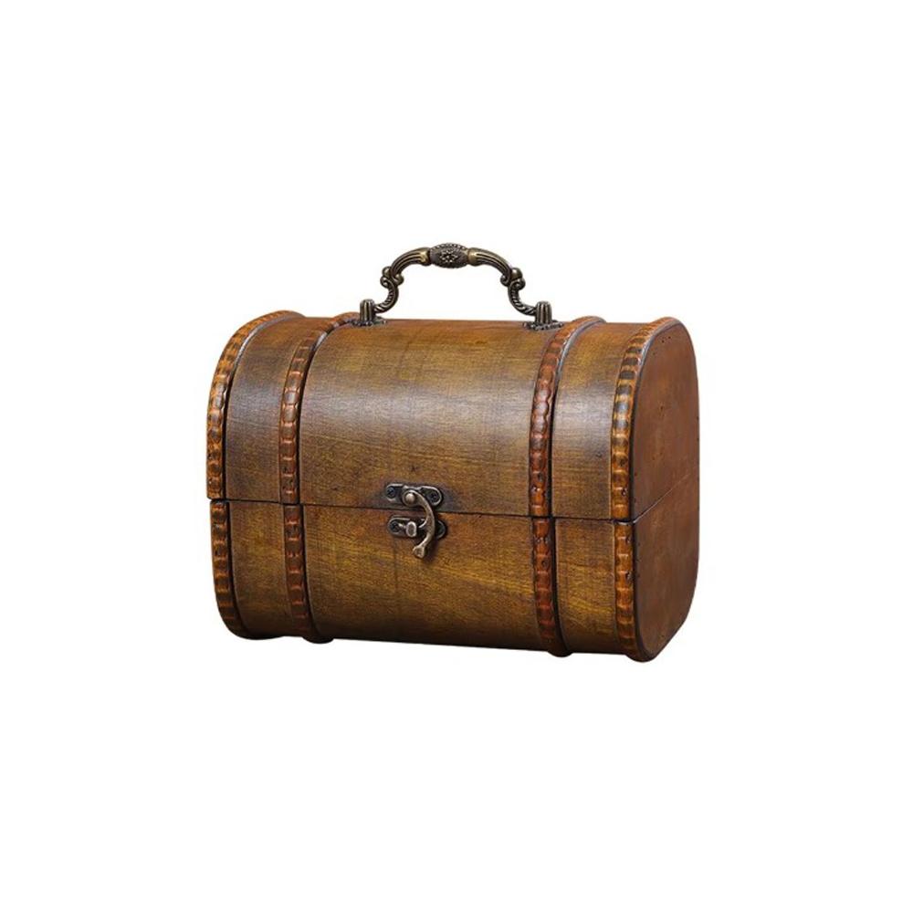 С замком, деревянный ящик для хранения, средневековый органайзер для ювелирных изделий и коллекции произведений искусства