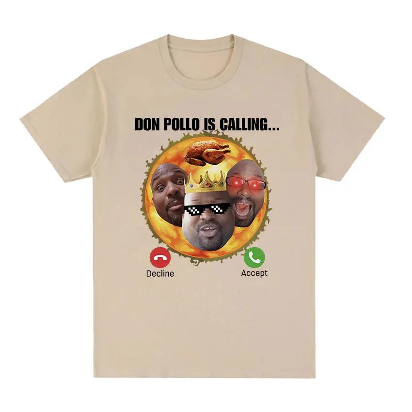 Футболка с рисунком забавного мема Don Pollo Ohio King Top Clothing Футболка женская ретро мода повседневная футболка большого размера