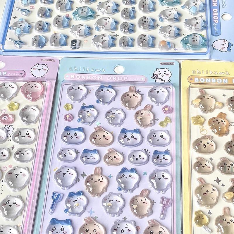 Мультяшная наклейка Sanrio Хелло Китти Куроми Моя Мелоди Эстетичная наклейка Киннаморолл DIY Скрапбукинг Bonbon Drop Наклейка Подарок на вечеринку