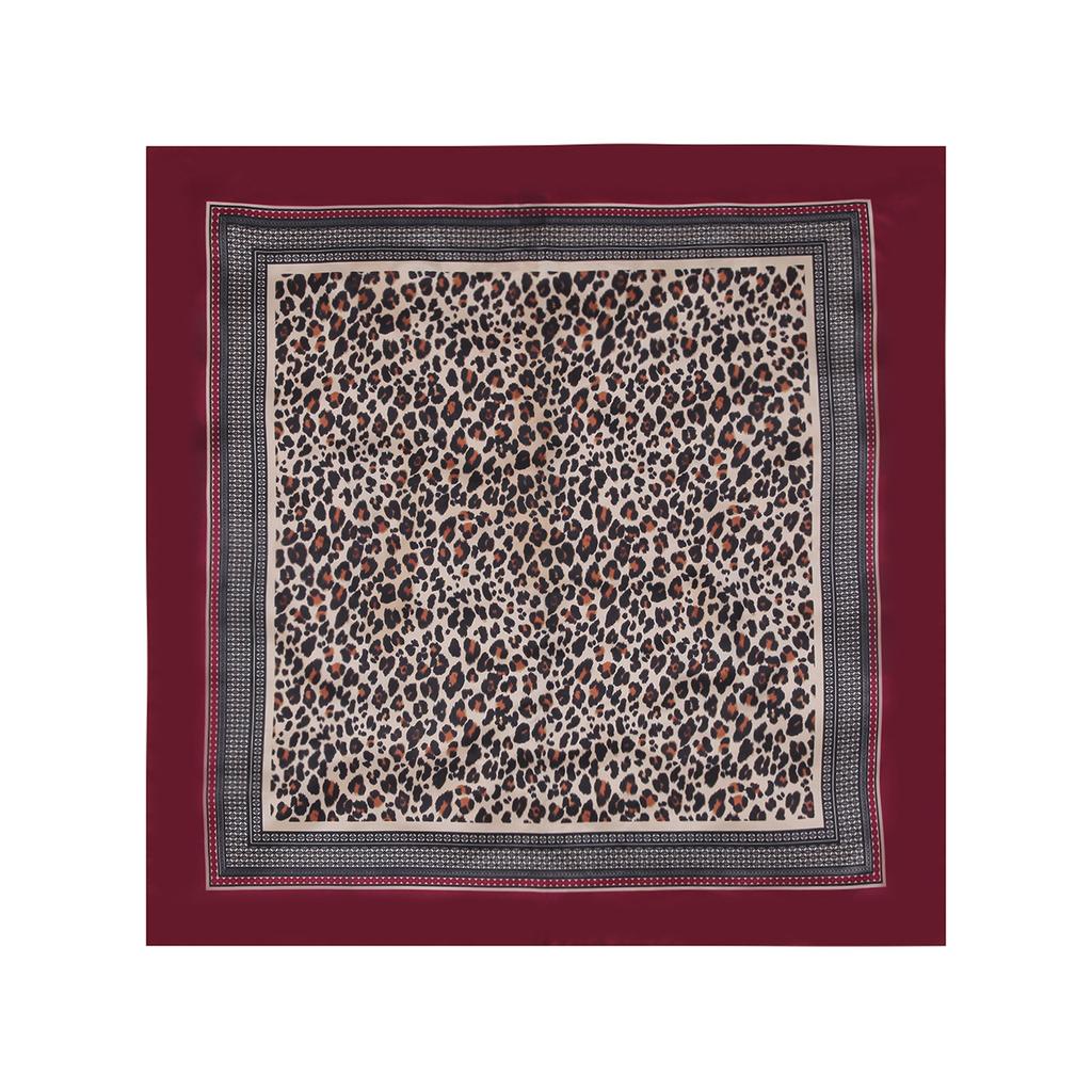 Women Fashion Square Vintage Print Satin Neckerchief Sun-Proof Scarf Scarves Shawl High Quality 1PC 90*90cm