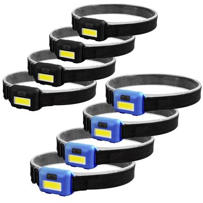 Мини-COB светодиодный налобный фонарь, 3 режима, водонепроницаемые фары, фонарик, уличный кемпинг, ночная рыбалка, портативные фары