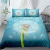 Dandelion Duvet Cover Set Fresh And Natural Style Bedding Set With Zipper Plant Printed Polyester Comforter Cover For Kids Teen