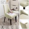 Waterproof Diamond Jacquard Stretch Chair Cover Elastic Dining Armchair Slipcover