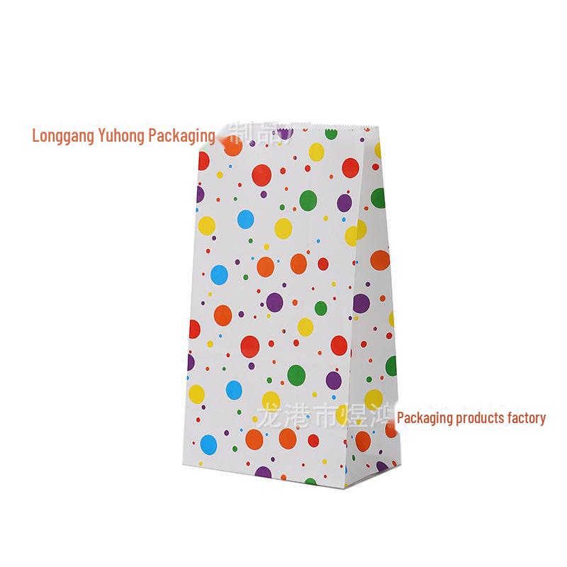 Пакеты для конфет из крафт-бумаги на заказ — красочные, милые, с квадратным дном