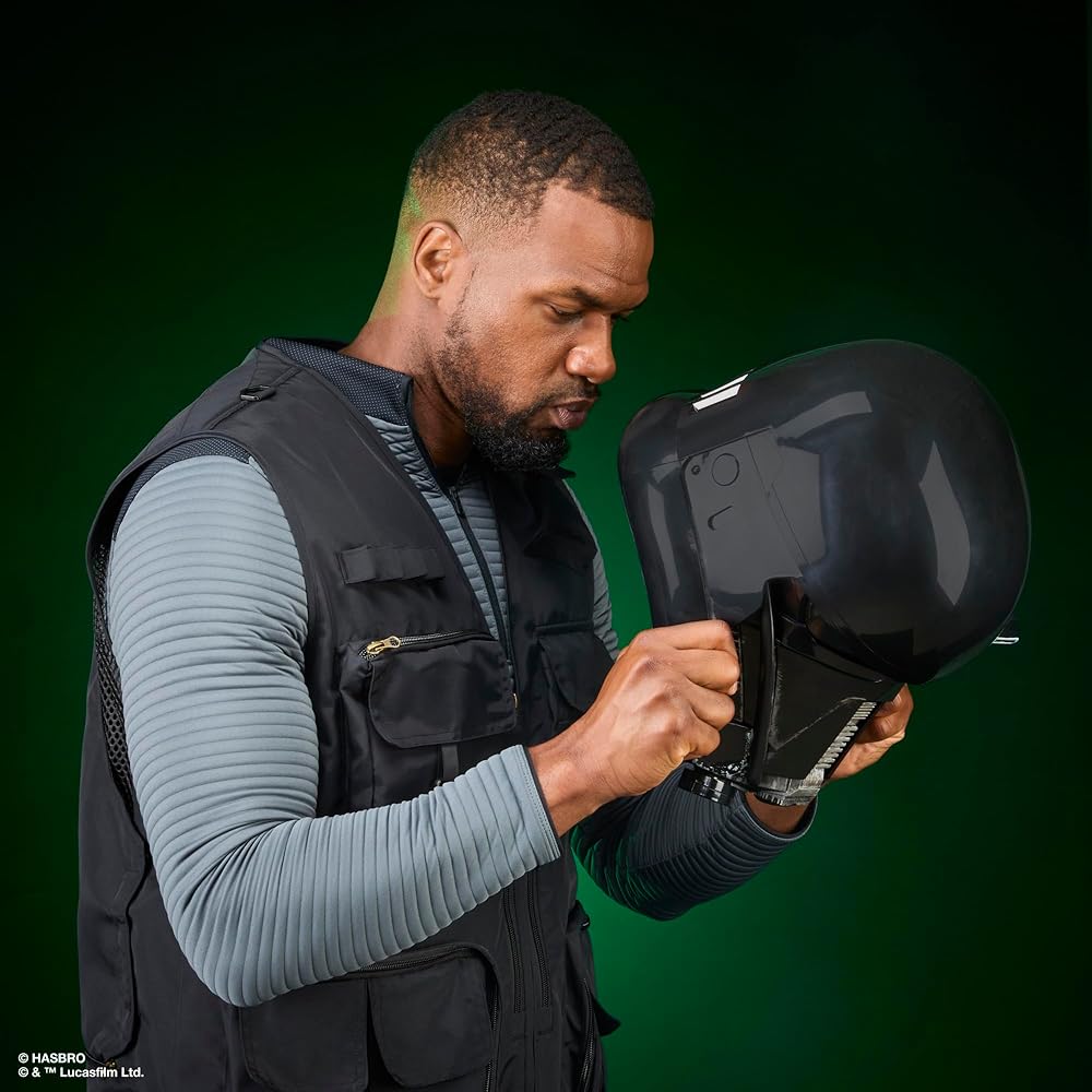 Hasbro Звездные Войны Черная Серия Имперский Штурмовик Смерти Премиум Электронный Шлем, Изгой Один: Предмет для ролевой игры «История „Звёздных войн“», для возраста 14 лет и старше, G0706, Авто