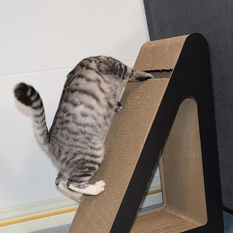Cat Scratching Cardboard Pet Cat Scratcher Board Wear-Resistant Cat Scratch Pad Claw Grinding Posts Interactive Vertical Cat