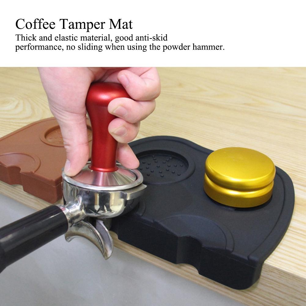 Household Silicone Coffee Tamper Mat Anti Skid Tamper Holder Pad Coffee Tools