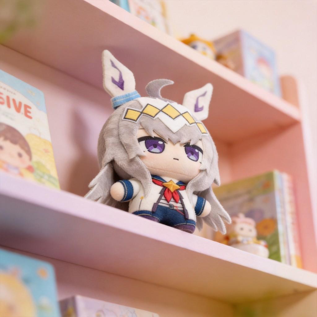 Плюшевая кукла Uma Musume 10 см Символ Рудольфа Мягкий хлопок Милый брелок Для детей Подарок детям