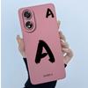 Чехол для Oppo A18 A38 A58 A78 4G Чехол Защита камеры Минималистичный Буквы Жидкий силикон Мягкие задние крышки для Oppo A 38 A 18 Корпус