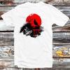 230 Gsm 100% Cotton Japanese Birds Sunset Sakura Bonzai Tree T Shirt Vintage Retro Cool Gift Mens Womens Unisex Cartoon Anime Top Tee B1033