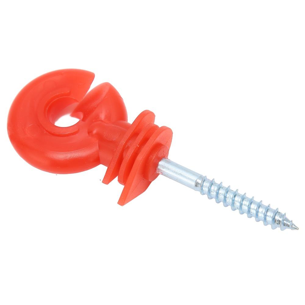 50Pcs Screw In Design Fence Insulator Rainproof Screw In Insulator Timber Post