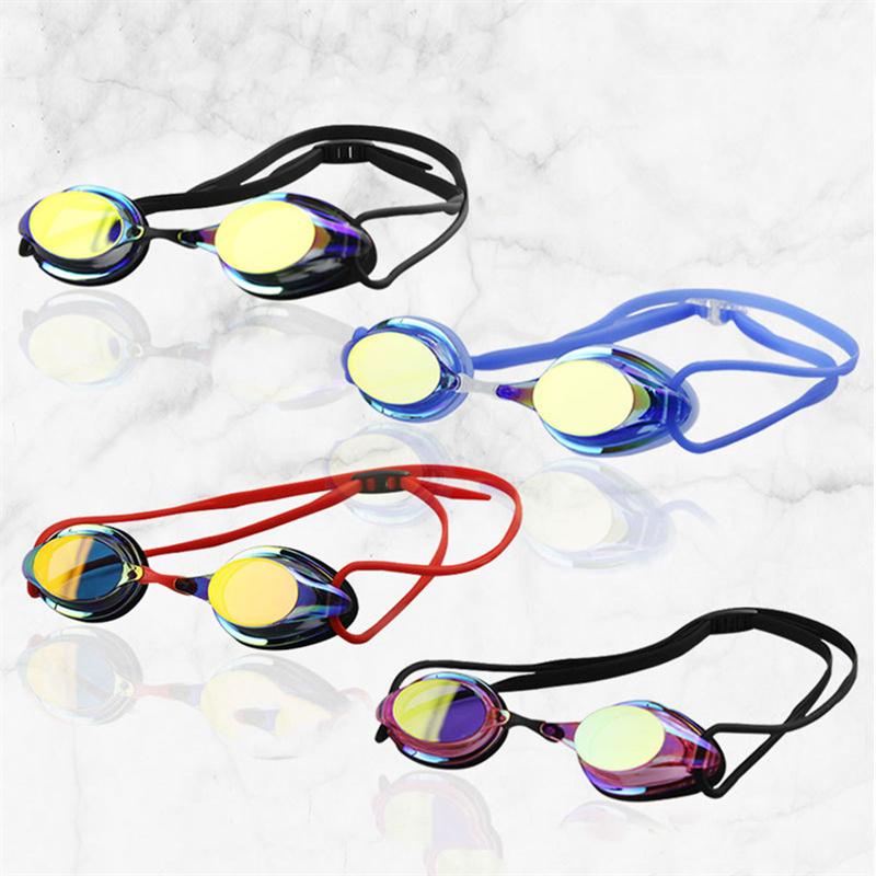 Professional Swimming Goggles for Competition Anti-Fog Waterproof UV Protection Plating Silica Gel Swimming Goggles
