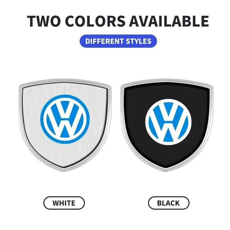 For VW Hot 2025 New 3D Metal Car Body Fender Emblem Shield Stickers Decor Auto Accessories For VW Volkswagen Golf 4 5 7 6 3 mk4