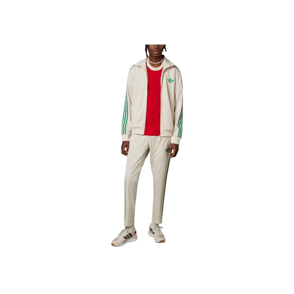 Adidas Originals Adicolor 70s Vintage Monogram Full Print Track Jacket Men Outerwear White IP6981