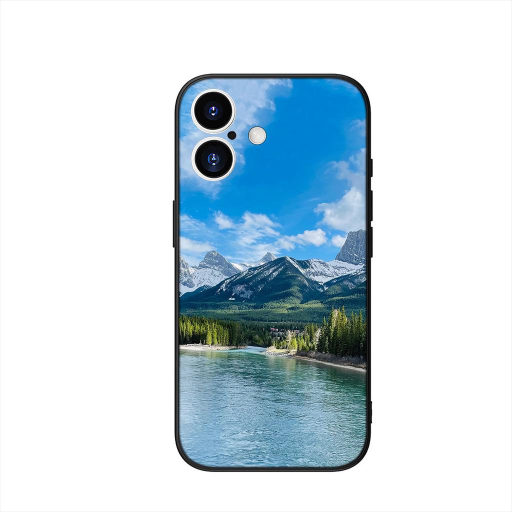 Phone Cover for Samsung Galaxy A55 A54 A25 A36 A17 A26 A35 A33 A34 A14 A37 S8 S9 S20 S21 FE S10 Plus Case Mountain Forest Casing