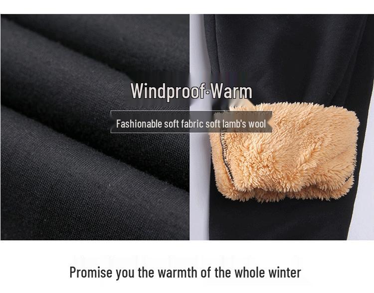 Northeast Women's Plus Size Thick Velvet Cuffed Sweatpants - Fashionable and Versatile for Autumn/Winter