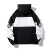 Autumn Couple Jacket Men's and Women's Autumn Casual Windbreaker Outdoor Running Sports Thin Hooded Color Blocked Jacket