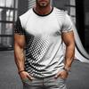 Инновационная мужская футболка с 3D-полосками и геометрией, летняя уличная футболка с коротким рукавом, хипстерские повседневные топы в стиле Харадзюку