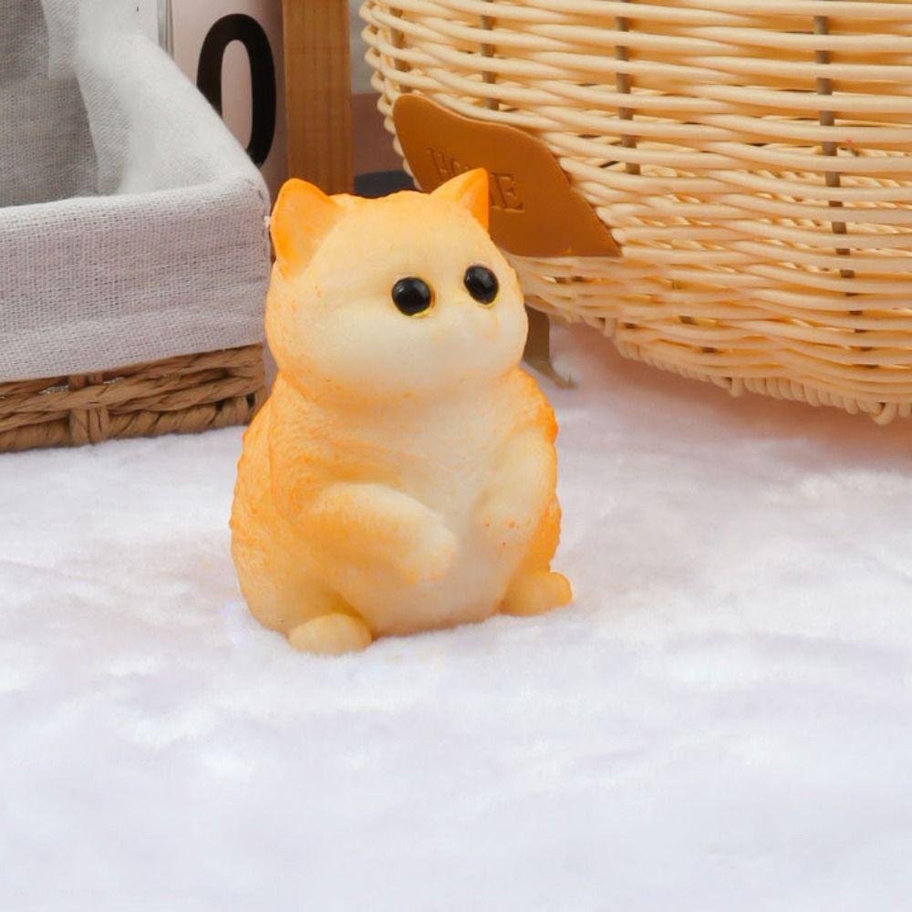 Мультяшная большая кошка кукла сжимаемая игрушка бант искусственная кукла сжимаемая игрушка в форме кошки сжимаемая игрушка офис