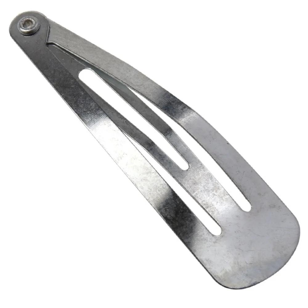 50 шт./лот Заколки для волос с зажимом серебристого тона 30 мм 40 мм 50 мм Крафт-бант для девочек, детей, бутик, аксессуары для волос, головной убор, подарки