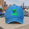 Gunki Skull Head Vintage Washed Baseball Cap Unisex Duckbill Hat For Men Women Casual Street Style Daily Accessory
