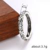 Silver Daily Simple Ancient Ring Matching Jewelry Fashionable Explosive Texture Ring