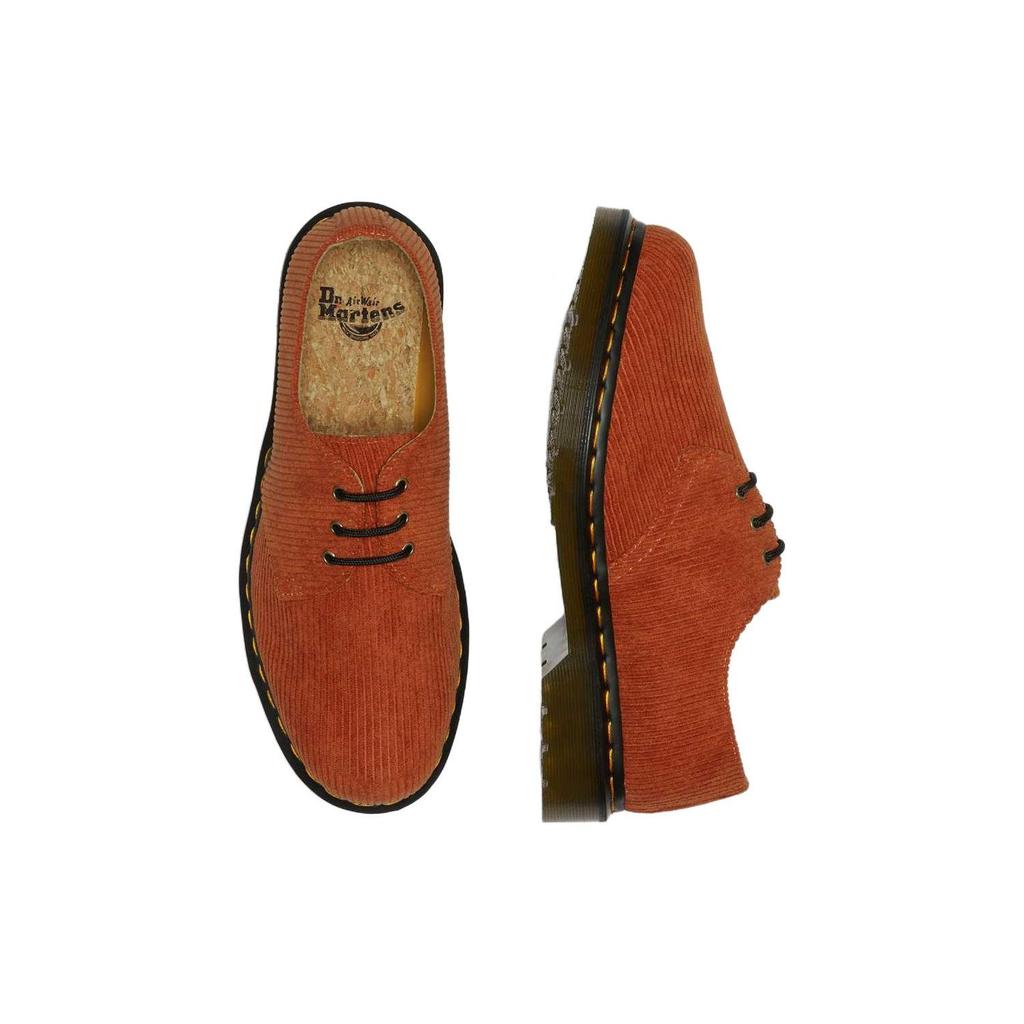 Dr. Martens Вельветовые низкие кеды на шнуровке Унисекс Повседневная обувь Оранжевый 27770874