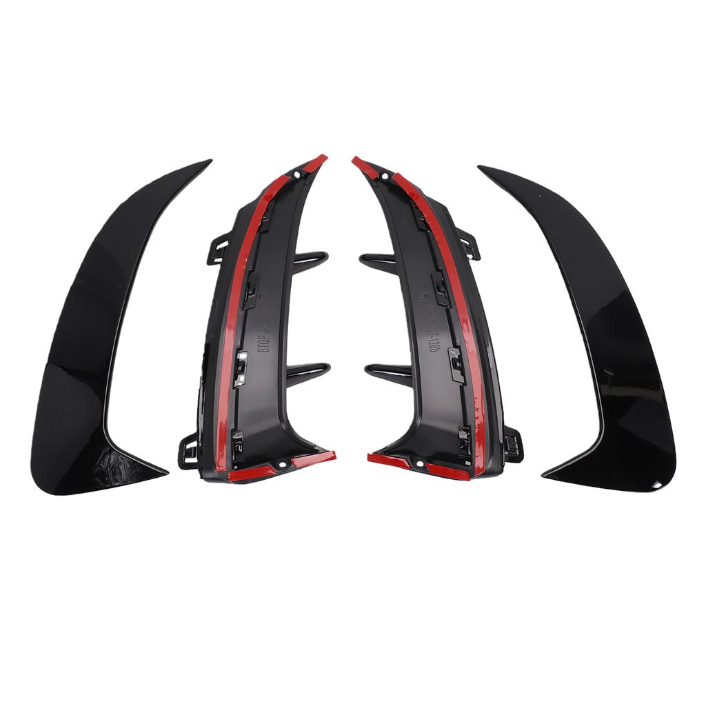 Rear Bumper Spoiler Side Canard Air Vent Replacement for A Class W177 AMG Line Hatchback Left Right Gloss Black