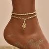 Gold Color Snake Summer Anklets For Women Ankle Bracelet Set On Leg Chain Jewelry Beach Accessories ARI